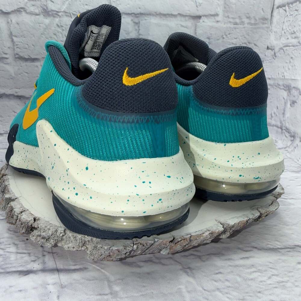 Nike Air Max Impact 4 Mens Sz 11 Athletic Shoes Sneakers DM1124-302 Blue Yellow - Picture 7 of 15